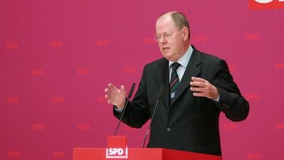 Vorkämpfer für Rot-Grün: Steinbrück in Berlin (Foto: SPD)