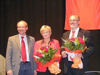 Michael Buhre, Inge Howe und Ernst-Wilhelm Rahe