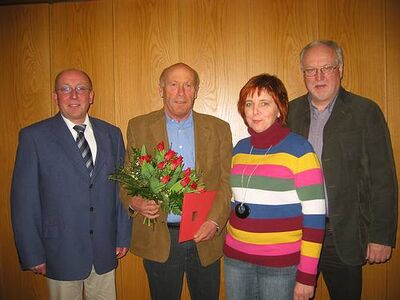 Michael Schweiß, Friedhelm Brink, Jutta Buhre und Hans-Dieter Riechmann (v.l.)